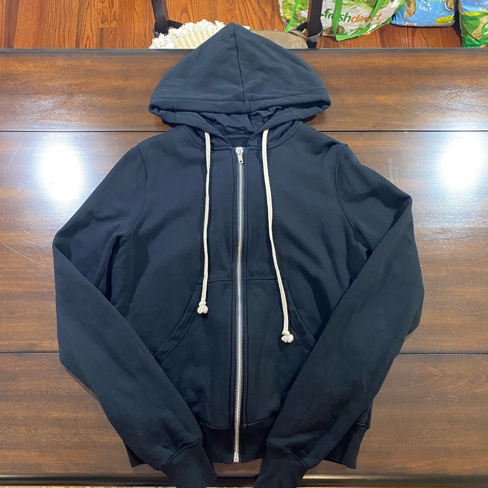 Rick Owens Jumbo Full-Zip Hoodie